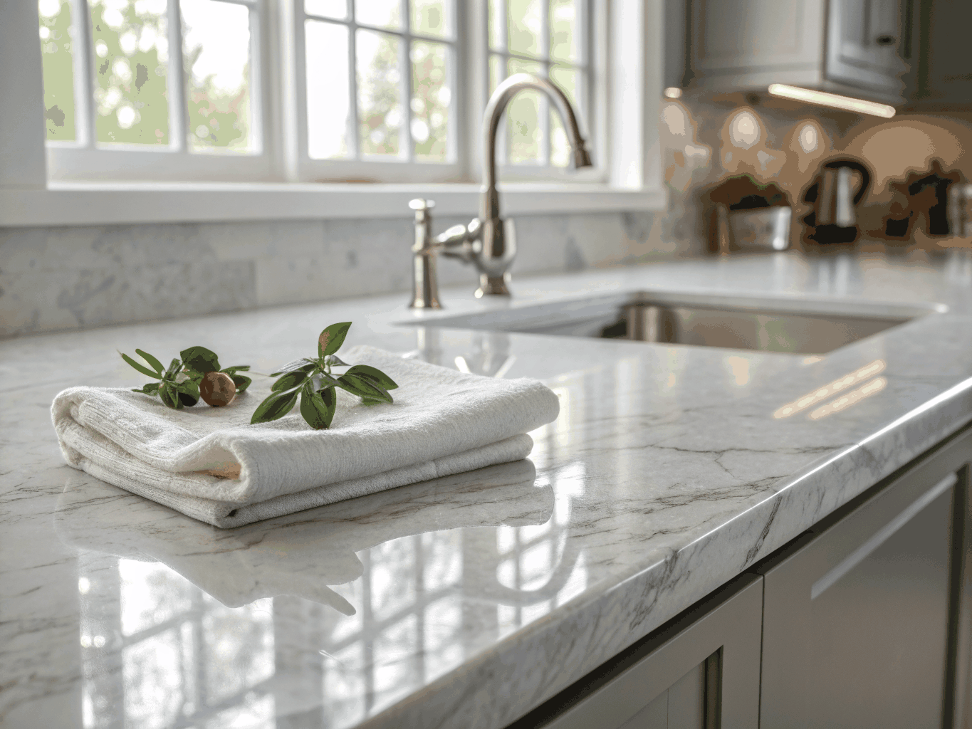 Sanitized surface after professional allergen treatment