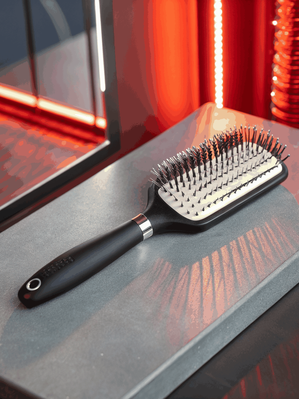 Dander-Less grooming brush